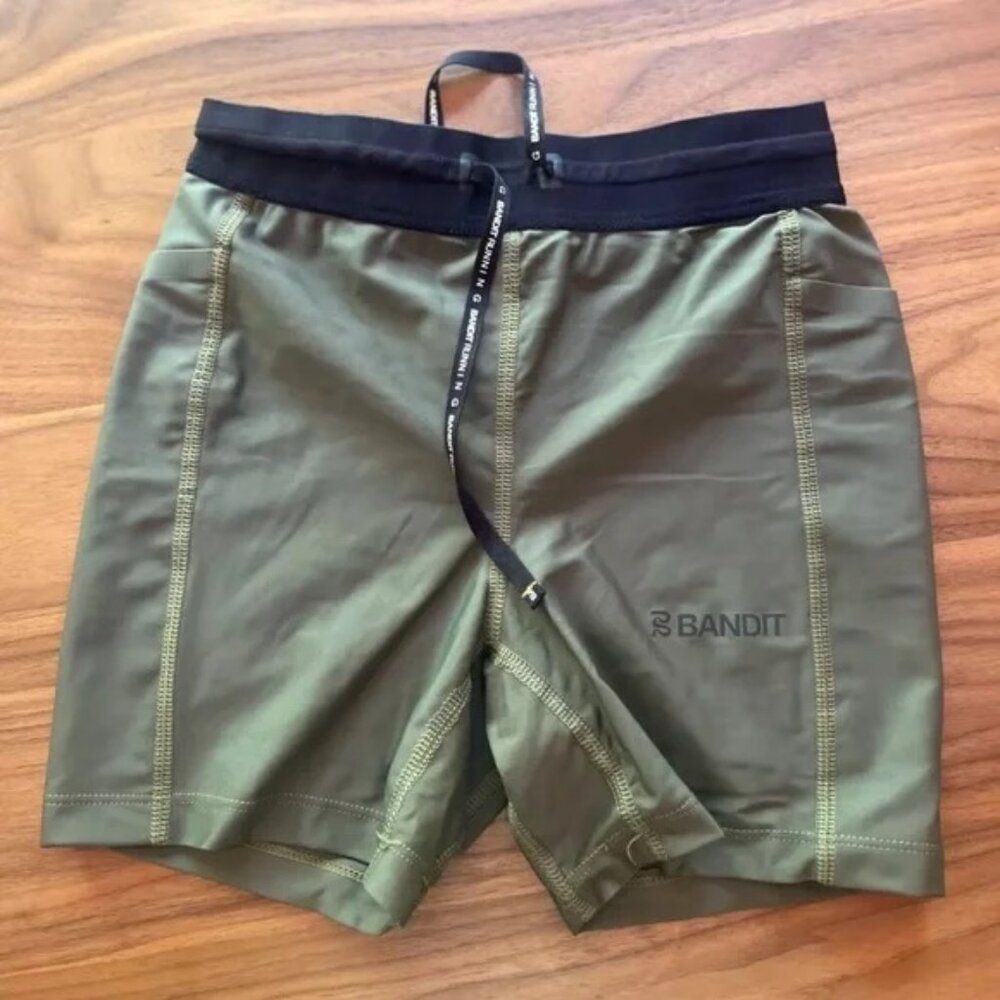 Bandit Running Women's Compression Shorts - Olive Size S